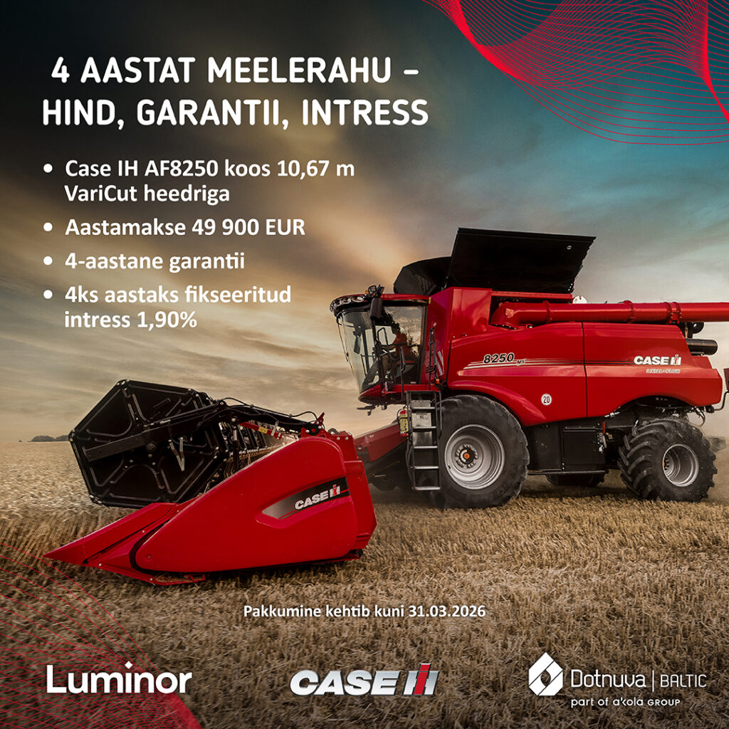 Case Ih ja Dotnuva Baltic traktorite hinnakampaania sotsiaalmeediabännerid